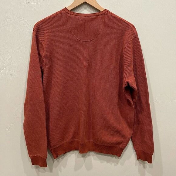 Tommy Bahama Men’s Dark Orange Sweater - Size: Medium - Picture 2 of 7